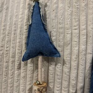 Handcrafted Denim Holiday Tree Decor
